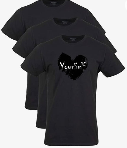 Black Love Yourself T (Black Heart)